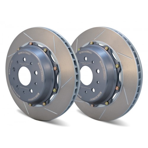 GiroDisc Two Piece Rear Discs Murcielago 6.5 4 Pad set (Cast Iron Discs)