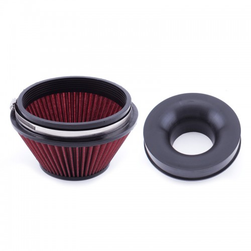 Hybrid Racing 6" Velocity Stack and Filter for 3" diameter intakes.