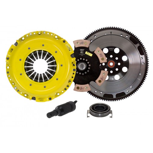 Xtreme 4 Pad Sprung Clutch and Flywheel Kit Subaru Impreza WRX 06-15 2.5 Turbo EJ25 240mm Upgrade