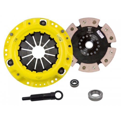 HD 6 Pad Unsprung Clutch Kit Toyota Corolla 85-87 4AGE 1.6 GTS and 86-87 1.6 4AC DX SR5 Rear Drive 200mm